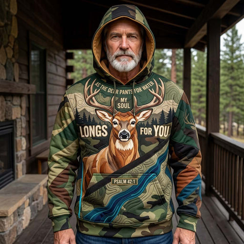Camo Faith Buck Hoodie GDTONTD1925