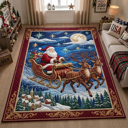 Midnight Beaded Sleigh Area Rug GDTONTD1936