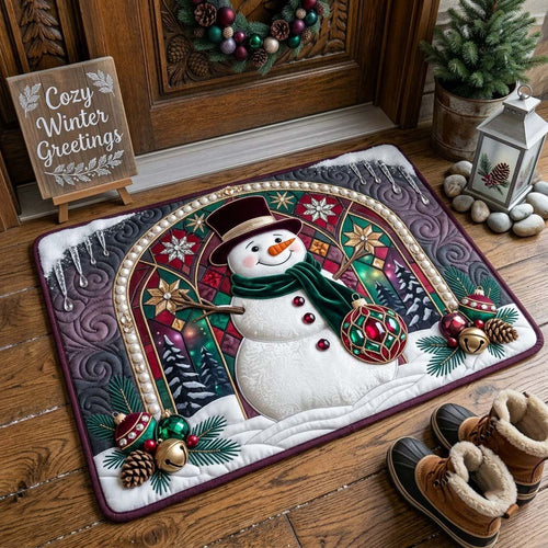 Window Snowman Christmas Doormat GDTONTD2089