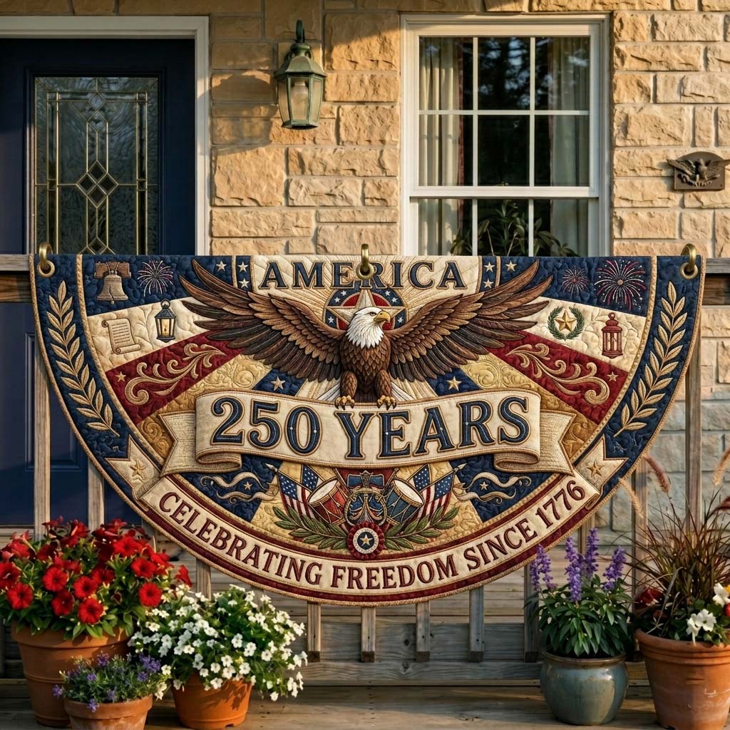 Freedom Eagle Fan Flag GDTONTD279