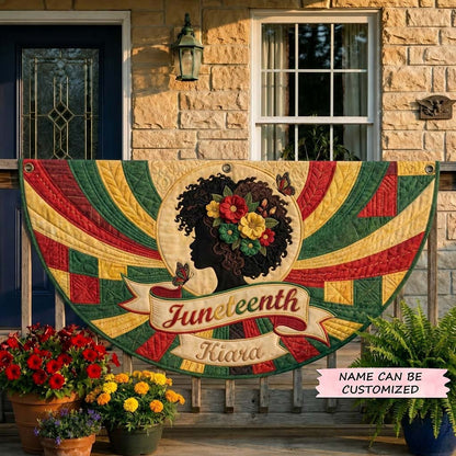 Juneteenth Bloom Fan Flag QTCUZ GDTONTD452