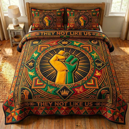 Raised Pride 3-Piece Quilted Bedding Set GDTONTD563