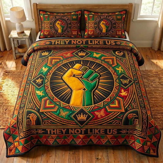 Raised Pride 3-Piece Quilted Bedding Set GDTONTD563