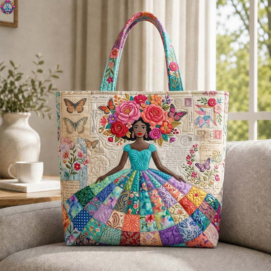 Butterfly Patchwork Queen Quilted Tote Bag GDTONTD614