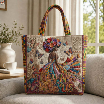 Heritage Butterfly Muse Quilted Tote Bag GDTONTD620