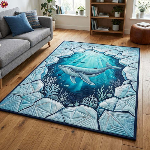 Glacier Whale Portal Area Rug GDTONTD632