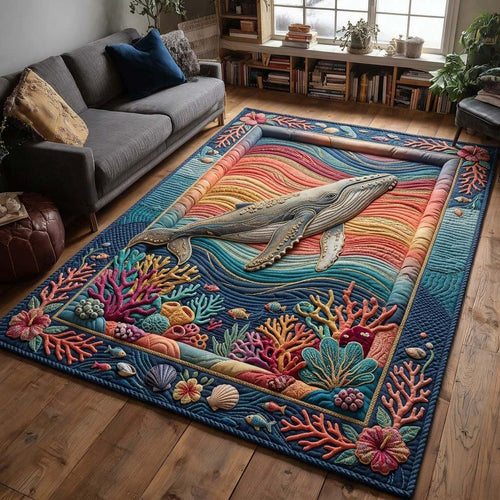 Rainbow Reef Whale Area Rug GDTONTD635