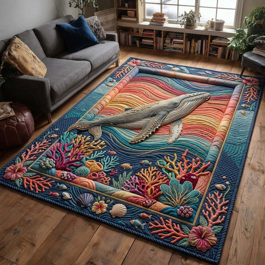 Rainbow Reef Whale Area Rug GDTONTD635