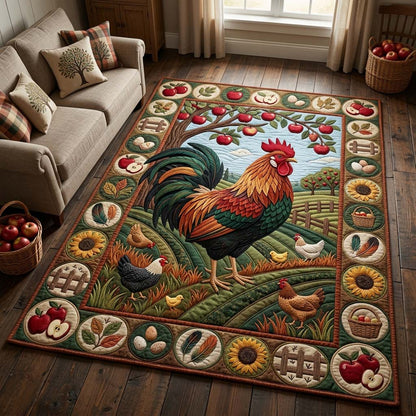 Rooster Apple Farm Area Rug GDTONTD645