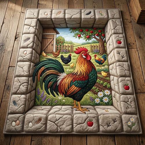 Rooster Garden Wall Area Rug GDTONTD649