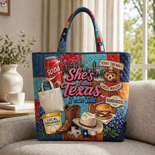 Texas Local Charm Quilted Tote Bag GDTONTD652