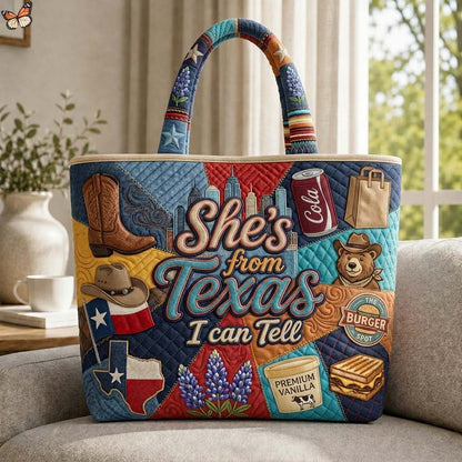 Lone Star Girl Quilted Tote Bag GDTONTD654