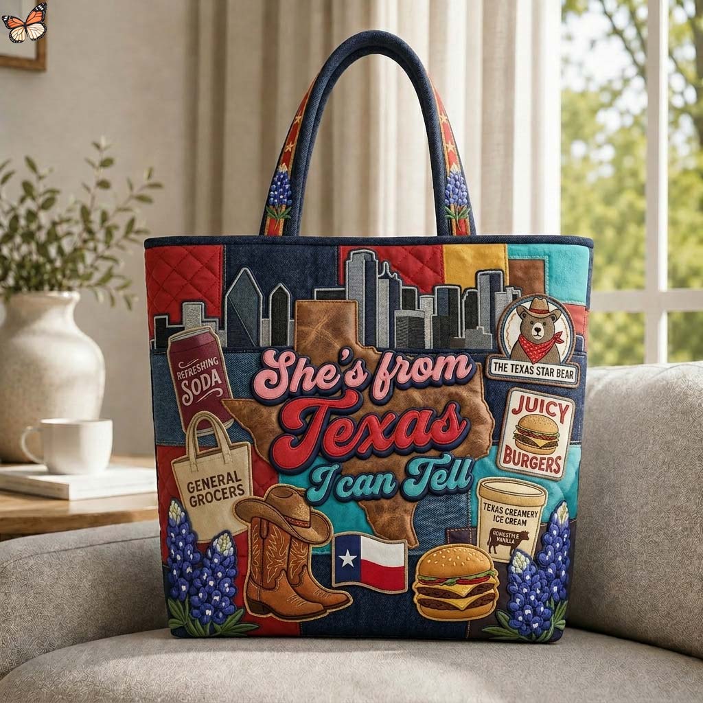 Texas City Pride Quilted Tote Bag GDTONTD657