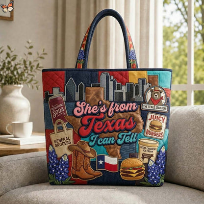 Texas City Pride Quilted Tote Bag GDTONTD657