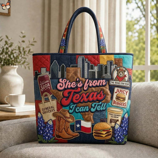 Texas City Pride Quilted Tote Bag GDTONTD657