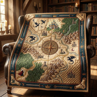 Realm Map Quilted Blanket GDTONTD681