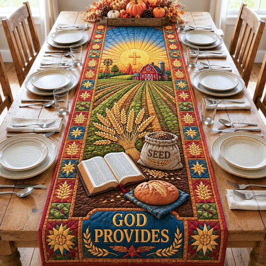 God Providence  Quilted Table Runner GDTONTD719