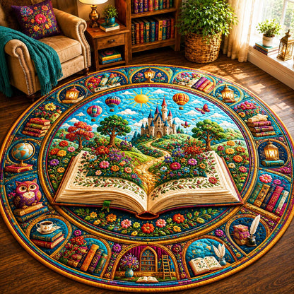 Storybook Garden Quilted Round Mat GDTONTD722