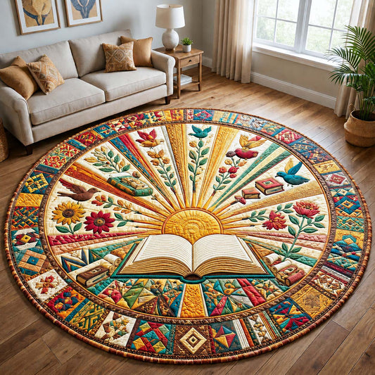 Sunrise Reading Quilted Round Mat GDTONTD725