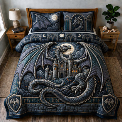Moonlit Fortress 3-Piece Quilted Bedding Set GDTONTD742