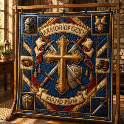 Stand Firm Quilted Blanket GDTONTD757