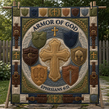 Sacred Shield Quilted Blanket GDTONTD758