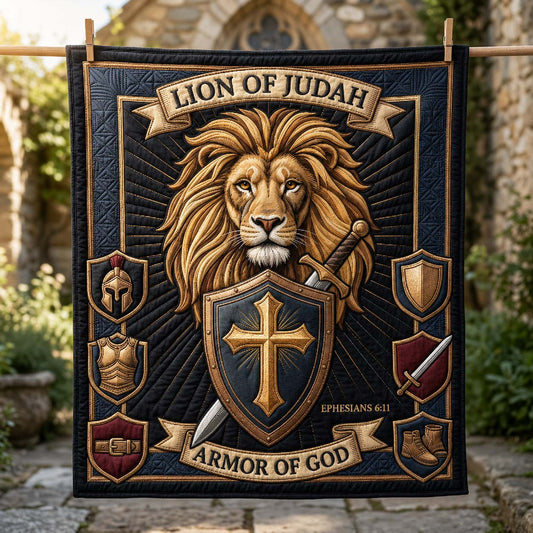 Judah Warrior Quilted Blanket GDTONTD759