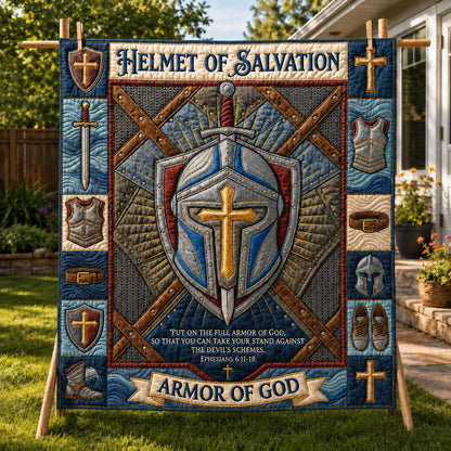 Salvation Helm Quilted Blanket GDTONTD760