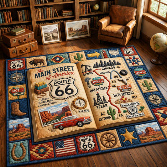 Open Road Stories Area Rug GDTONTD796