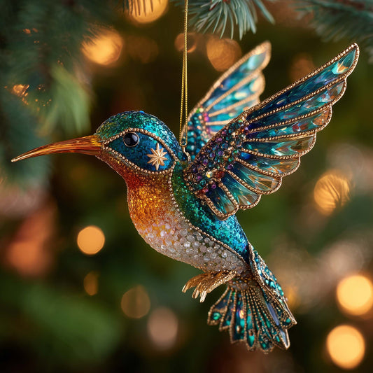 Hummingbird Heaven Christmas Mica Ornament GFSPHD101