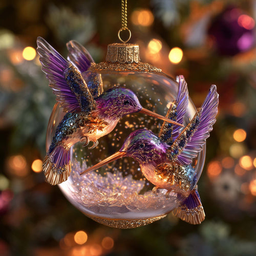 Hummingbird Heaven Christmas Mica Ornament GFSPHD102
