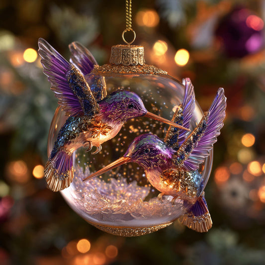 Hummingbird Heaven Christmas Mica Ornament GFSPHD102