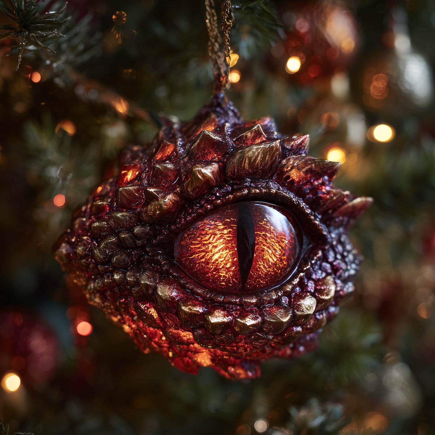 Mystic Dragon Eye Christmas Mica Ornament GFSPHD131