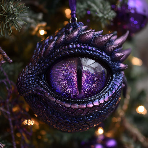 Mystic Dragon Eye Christmas Mica Ornament GFSPHD133