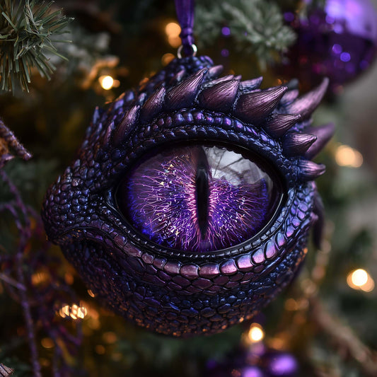 Mystic Dragon Eye Christmas Mica Ornament GFSPHD133