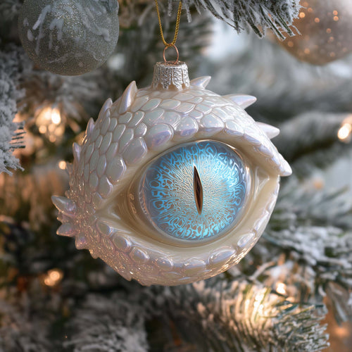 Mystic Dragon Eye Christmas Mica Ornament GFSPHD134