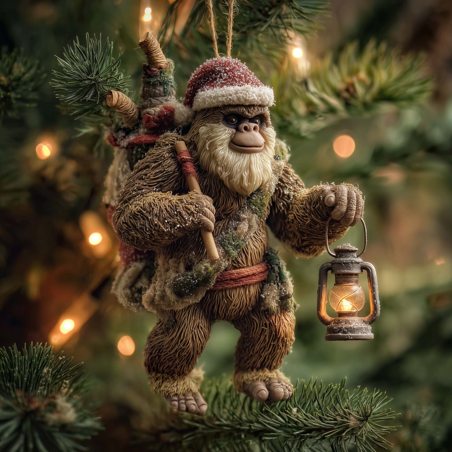 Bigfoot Journey Christmas Mica Ornament GFSPHD27