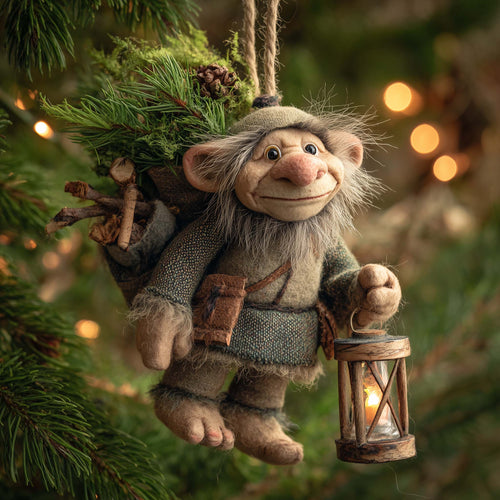 Forest Wanderer Troll Christmas Mica Ornament GFSPHD46