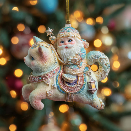 Magical Santa Journey Christmas Mica Ornament GFSPHD63