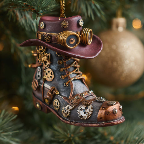 Christmas Mica Cowboy Boots Christmas Mica Ornament GFSPHD87