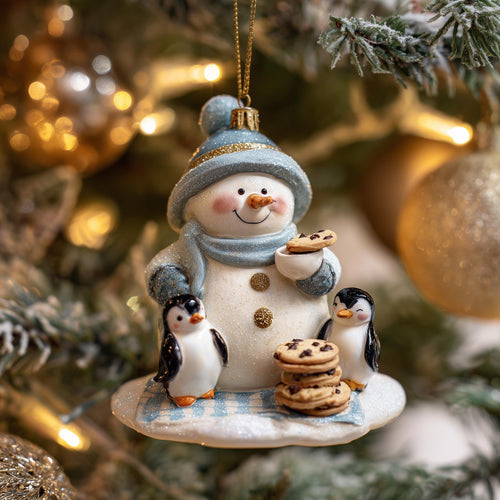 Snowman Christmas Mica Ornament GFSPMA01