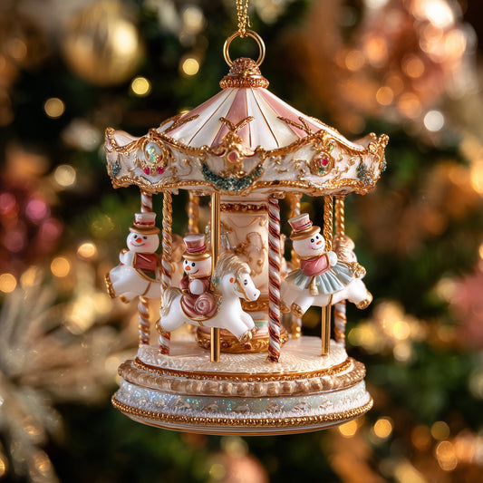 Snowman Christmas Mica Ornament GFSPMA02