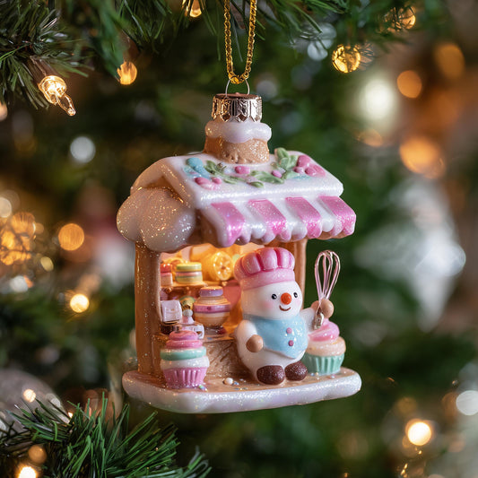 Snowman Christmas Mica Ornament GFSPMA03