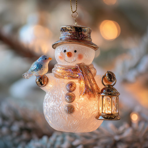 Snowman Christmas Mica Ornament GFSPMA04