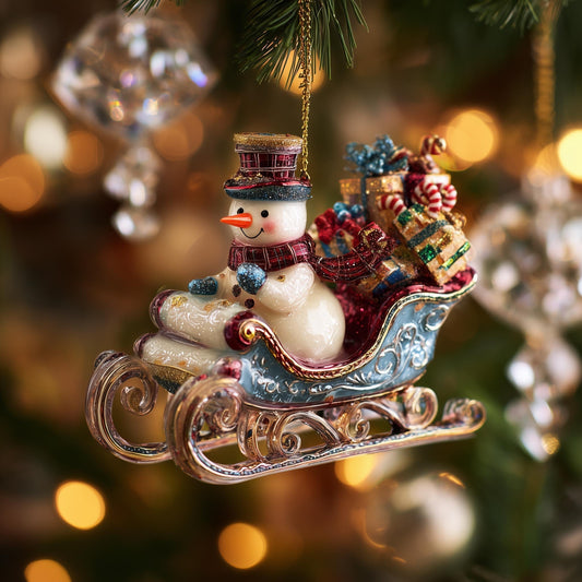 Snowman Christmas Mica Ornament GFSPMA05