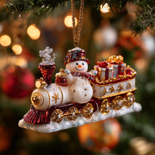 Snowman Christmas Mica Ornament GFSPMA06