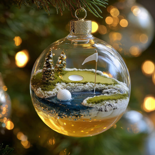 Fairway Dreams Christmas Mica Ornament GFSPMA105