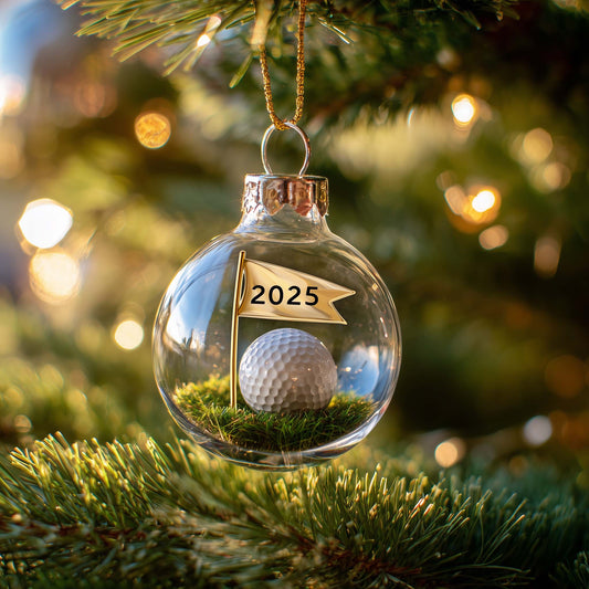 Fairway Dreams Christmas Mica Ornament GFSPMA108