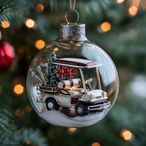 Fairway Dreams Christmas Mica Ornament GFSPMA109