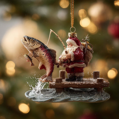 Fishing Delights Christmas Mica Ornament GFSPMA112